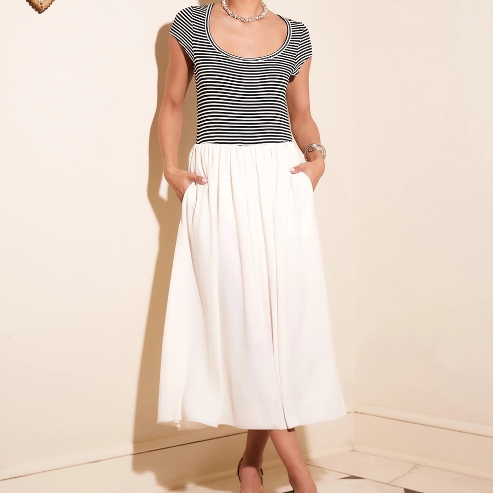 Fifteen Twenty Contrast Hem Sylvie Dress